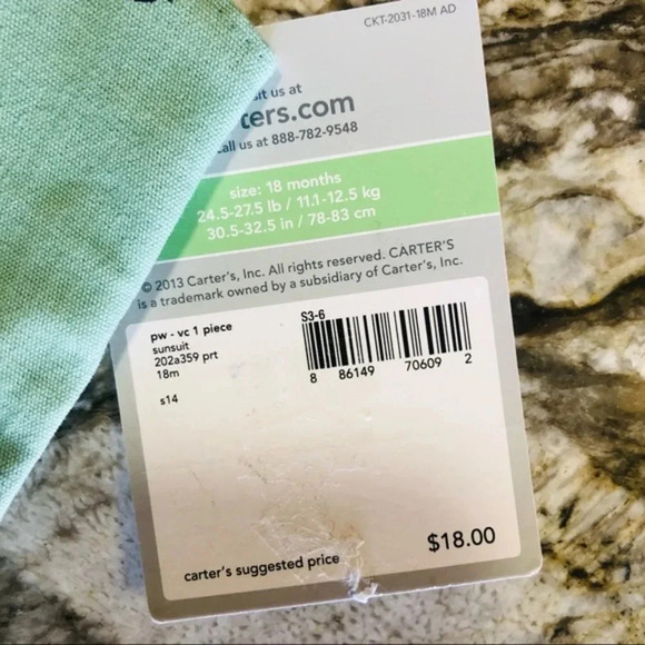 NWT carters Twins? Sailboat one piece set nautical - Picture 5 of 5